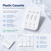Cassette en plastique multi-emplacements PS/ABS/PP pour tests rapides, personnalisation OEM prise en charge