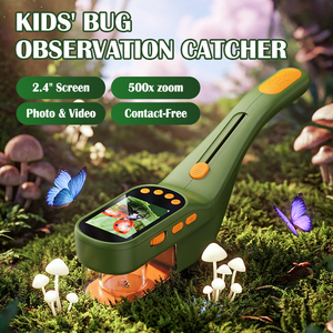 Microscopio Digital con Zoom de 500X, Observador de Insectos de Plástico para Niños, Lupa de Mano HD de 1080P, Pantalla IPS de 2.4 Pulgadas, Descubrimiento Científico - Product Image 2