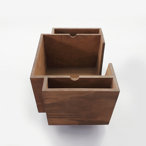 Scatola di fazzoletti di legno porta tovaglioli di carta di legno <span class=keywords><strong>fai</strong></span> <span class=keywords><strong>da</strong></span> <span class=keywords><strong>te</strong></span> porta paglia <span class=keywords><strong>da</strong></span> tavolo - Product Image 4