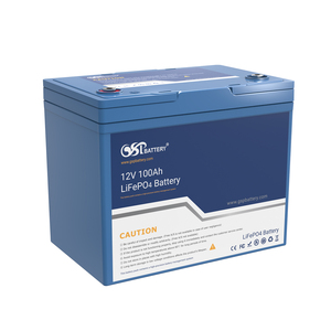 GSP 12V 100Ah LiFePO4 <b>Battery</b> 1280Wh Deep Cycle Lithium <b>Battery</b> Built-in BMS For Solar Energy Storage <b>UPS</b> RV Boat Car Home Power - Product Image 1