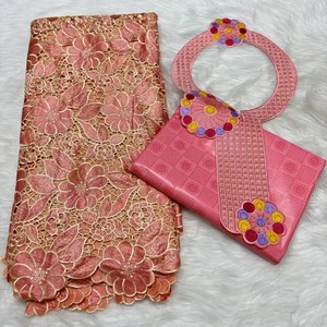 2.5 Yards <span class=keywords><strong>Bazin</strong></span> français dentelle coton tissu pour chemises de mariage dames robes plaine <span class=keywords><strong>Bazin</strong></span> chaussures facile garçons filles costumes sacs - Product Image 6