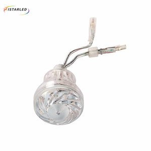 Ngoài trời E14 3 dây 24V 60 mét 18LEDs 3D 360 độ <span class=keywords><strong>RGB</strong></span> ucs2903 Nhiều màu Cabochon LED Pixel ánh sáng hội chợ đèn LED - Product Image 4