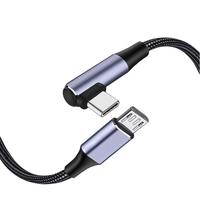Kabel Transfer Data pengisi daya Pria, USB C Male ke Mini Usb 5pin 1m Untuk kamera