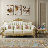 Canapé d'angle en cuir véritable de style européen pour salon, ensemble de canapés en U 123 pour petit appartement, en cuir de vachette pleine fleur et bois massif
