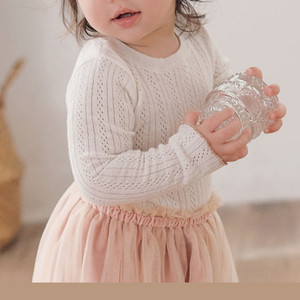 Personnalisé <span class=keywords><strong>Crochet</strong></span> Tricot Nouveau-Né Bébé Fille Pull Vintage Bio Coton Enfants Pointelle <span class=keywords><strong>Crochet</strong></span> Tricot Enfants Filles Pull Nouveau-Né - Product Image 6