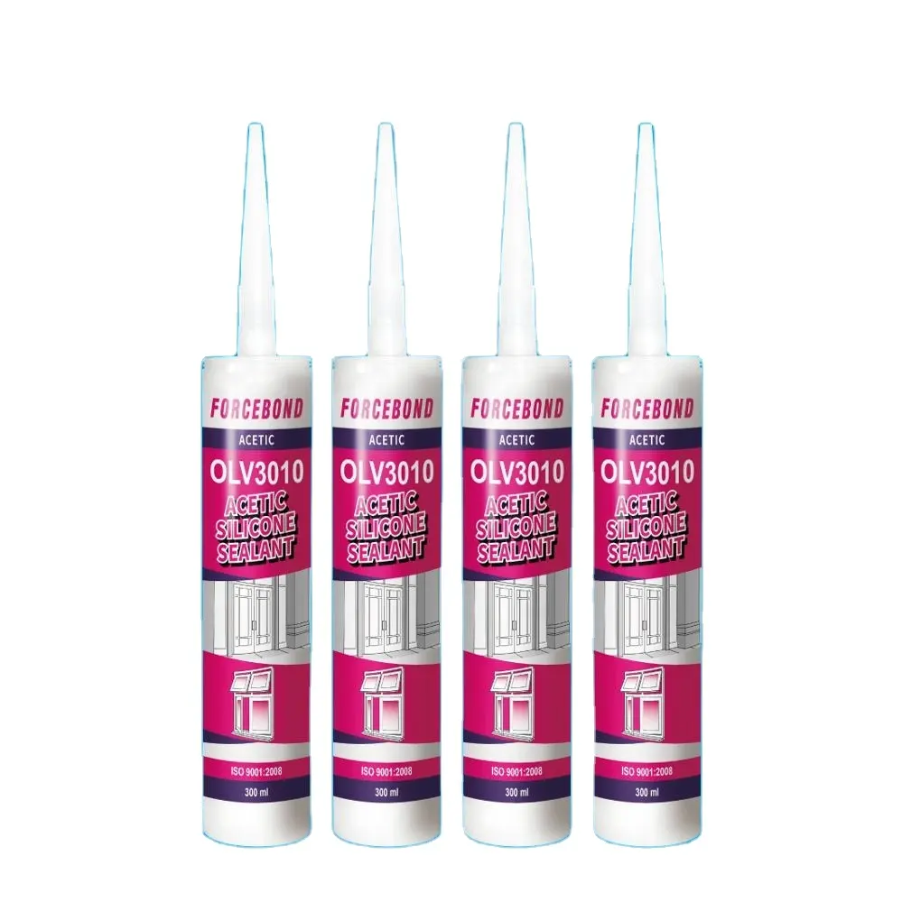 Wholesale Acetic Cure Sealant Indoor Projects Glass General Purpose Gap Filler Clear Silicone Adhesive OEM