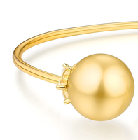 VM.Jewelry Bracelet jonc unisexe classique en or jaune massif 18 carats avec chaîne à maillons plumes longue incrustée de diamants NGTC 6,19g