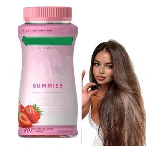 Biotina Crecimiento del cabello Piel Uñas Antienvejecimiento Colágeno Mejorar la vista Adulto Gummy Candy Vitaminas - Product Image 4