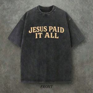 Camisetas de Algodón al por Mayor de Alta Calidad, Tallas M/L/XL/XXL, Cuello Redondo, Marca GG Famosa, Ropa de Diseñador, Camisetas de Hombre de Talla Grande - Product Image 1