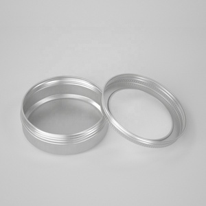 100ml Bulk Aluminum Round Tin <b>Boxes</b> with Screw Lid Clear Window for Cosmetic Packaging-Customizable Colors Recyclable Materials - Product Image 5