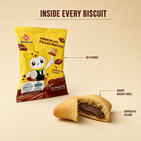Biscuits sandwich au chocolat sur mesure, biscuits fourrés au chocolat, marque privée, vente en gros