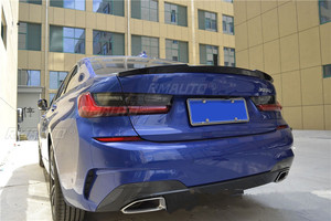 Aileron de coffre arrière en fibre de carbone noir brillant de haute qualité pour BMW Série 3 G20 – Spoiler de toit modifié pour un style automobile amélioré - Product Image 2
