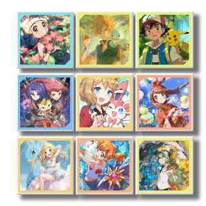 Hot Bán Thương Hiệu Mới Pokemon Phim Hoạt Hình Cartas Bó Đồ Chơi Acrylic Từ Trường Hợp Nghệ Thuật Sơn Dầu Tủ Lạnh Nam Châm Mù Hộp Hội Đồng Quản Trị Trò Chơi - Product Image 4
