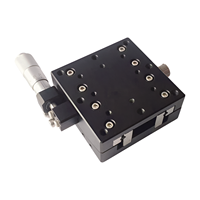 G60 Series Plate-forme de déplacement de scène à arc 60x60mm avec bouton de tête micrométrique 50/75mm de course