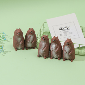 Juguete de descompresión de marmota chillona de dibujos animados, simulación musical, superventas transfronterizo, decoración de escritorio linda - Product Image 1