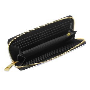 Cartera con Cierre de Cremallera y Estampado Floral Azul Acuarela, Bolso de Mano Romántico de Cuero Vegano Rosa Pálido con 12 Ranuras para Tarjetas para Mujer - Product Image 5