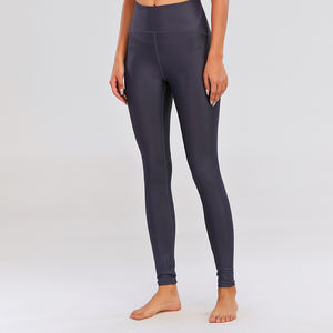 JIEJIN abbigliamento sportivo vita alta compressiva Fit lucido Sport Butt <span class=keywords><strong>Leggins</strong></span> donna Fitness Workout Leggings da palestra <span class=keywords><strong>neri</strong></span> - Product Image 1