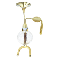 Tablet Use 550ml Clear Glass Aroma Perfume Bottle SPA Brass Aroma Instrument Essential Oil Aroma Coffee Beans Smell Bottle