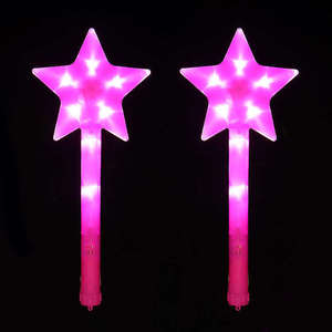 <b>Star</b> Shape Luminous Stick Large Wholesale <b>LED</b> <b>Lights</b> up Wand Toy Glowing Neon Concert Party Supplies Cheer Stick Magic <b>Star</b> Wand - Product Image 5