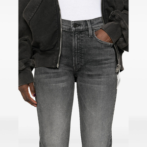 <span class=keywords><strong>Jeans</strong></span> da <span class=keywords><strong>Donna</strong></span> Personalizzati a Vita Alta, <span class=keywords><strong>Grigio</strong></span> Classico, Effetto Push-Up, Skinny, Estivi, Sexy, con Ricami e Tasche, Pantaloni in Denim - Product Image 4