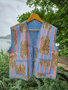 Nuevo Chaleco Acolchado sin Mangas con Estampado Animal Estilo Indio para Mujer, Ideal para Invierno, Regalo para Ella - Product Image 2