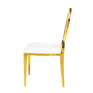 Prix de gros Chaise de mariage d'hôtel empilable à dossier ovale en acier Chaise d'événements à <span class=keywords><strong>vendre</strong></span> - Product Image 6