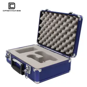 DreamCase Bestseller Beauty Lieferanten Low Box Lagerung Cd Reparatur Handwagen Aluminium Werkzeug koffer TC143