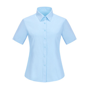 Unisex Short Sleeve Oxford Shirt 100 Polyester School Uniform For Students Teachers Spring 2025 - Product Image 5