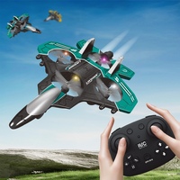Avion télécommandé en mousse pour enfants-Évitement d'obstacles RC Fighter Jet Drone 4 axes Quadcopter