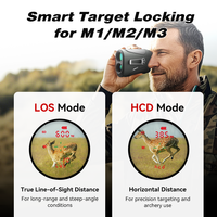 Télémètre laser numérique 7X 2000M professionnel pour la chasse avec écran OLED rechargeable par USB