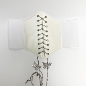 Cinturón Ancho de Moda para Mujer al por Mayor, Corsé de Cuero PU, Faja Reductora Elástica de Cintura Alta para Vestido Gótico - Product Image 4