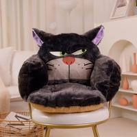 Coussin personnalisé en forme de cœur pour fille et chat mignon Coussin de chaise doux et de taille pour bureau Coussin de chaise d'étudiant pour siège de canapé Coussin de voiture