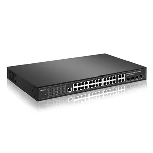 Network Switch Layer 2 Managed 24 32 Ports Gigabit Power Over Ethernet PoE+ Network Switch For Access Point/IP Camera/IP Phone