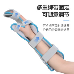 Support fonctionnel gris pour la main, support pour le poignet, fixation de la main, support à couverture complète, sangles réglables, robuste et respirant. - Product Image 1