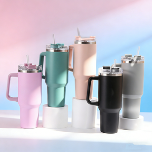 40オンス BPAフリー 保温カップ ステンレス製 真空断熱タンブラー 蓋とストロー付き 二重壁 トラベルマグ - Product Image 1