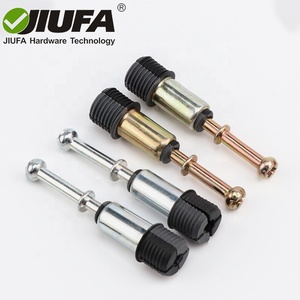 JIUFA Hardware 2 en 1 Ruedas excéntricas Sujetadores de bloqueo de leva para muebles Reparación de varios tamaños Piezas de repuesto Tuerca y <span class=keywords><strong>perno</strong></span> Instalación rápida - Product Image 1