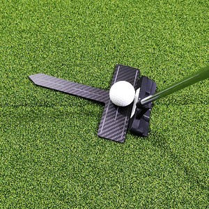 SwingPerfect Golf Outil d'alignement de putting en forme de T miniature en fibre de carbone, ambidextre, à flexion rigide, rotatif, pour entraînement de visée carrée - Product Image 4