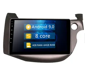 4G Lte 10 inç Android 10 araç dvd oynatıcı multimedya oynatıcı radyo video ses Stereo navigasyon sistemi Honda Fit 2008 için-2013 RHD