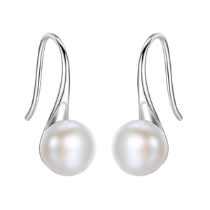 Freshwater Pearl <b>Stud</b> Earrings Customized Classic Gold Plated 925 Sterling <b>Silver</b> Elegant Party Jewelry Gift - Product Image 1