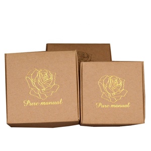 Boîtes à <span class=keywords><strong>savon</strong></span> en papier kraft personnalisées, écologiques, pliables, de couleur marron, à prix de gros - Product Image 4