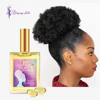Private Label Hydrateren Shiny Gezonde Haargroei Olie Natuurlijke Organische Afrikaanse Krul Haargroei Olie Voor 4C Coily Kinky Haar