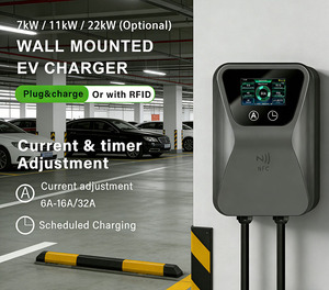 Chargeur mural domestique OEM ODM Type 1/Type 2/GBT, station de recharge de véhicule <span class=keywords><strong>électrique</strong></span> intelligente murale portable de niveau 2, 32A 7kW - Product Image 3