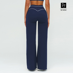Nuovi Arrivi Abbigliamento Sportivo Donna Leggings Personalizzati con Effetto Push-Up Pantaloni a Gamba Larga Svasati per Palestra Fitness Yoga - Product Image 3