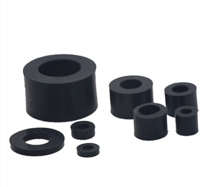 Tùy chỉnh NBR Silicone FKM EPDM NBR đen cao su Spacer chống rung cao su Gasket O-ring phẳng Fastener cao su <span class=keywords><strong>bumper</strong></span> máy giặt - Product Image 4