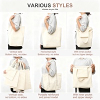 Sac fourre-tout en toile calicot biologique réutilisable en tissu imprimé de logo personnalisé écologique sacs de courses en coton d'épicerie