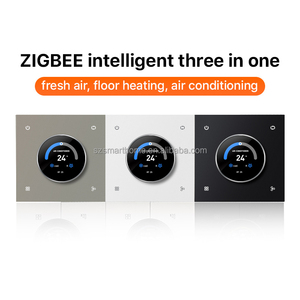 RS485 Smart Home TUYA <span class=keywords><strong>App</strong></span> Zigbee Thermostat Intelligenter Drei-in-Eins-Raumregler mit Drehknopf Tuya Fußbodenheizungssteuerung - Product Image 3