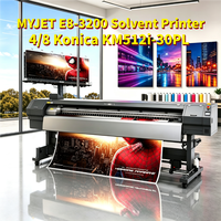 Printer Inkjet Solvent Format Lebar 3200mm Kecepatan Tinggi Baru dengan 4/8 Head Konica 512i, 1 Tahun Garansi, Tugas Berat untuk Spanduk Billboard