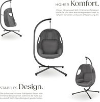 Chaise suspendue de siège d'oscillation de meubles d'intérieur extérieurs de production d'usine avec le coussin jusqu'à 160kgs