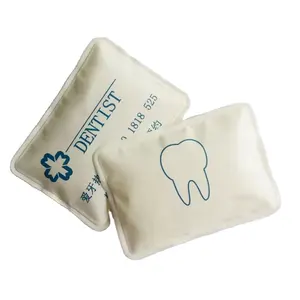 Factory Ice Gel Pad OEM Promotion Doctors Gift Fabric Dental Rectangle Cold Pack Cooling Ice Bag Reusable Relief Pain