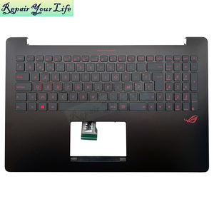 <span class=keywords><strong>Clavier</strong></span> d'ordinateur portable rétroéclairé FR BE NE LA SP pour ASUS N501JW UX501JW 90NB0873-R31FR0 avec repose-poignets, <span class=keywords><strong>clavier</strong></span> neuf, touches noires et rouges - Product Image 2